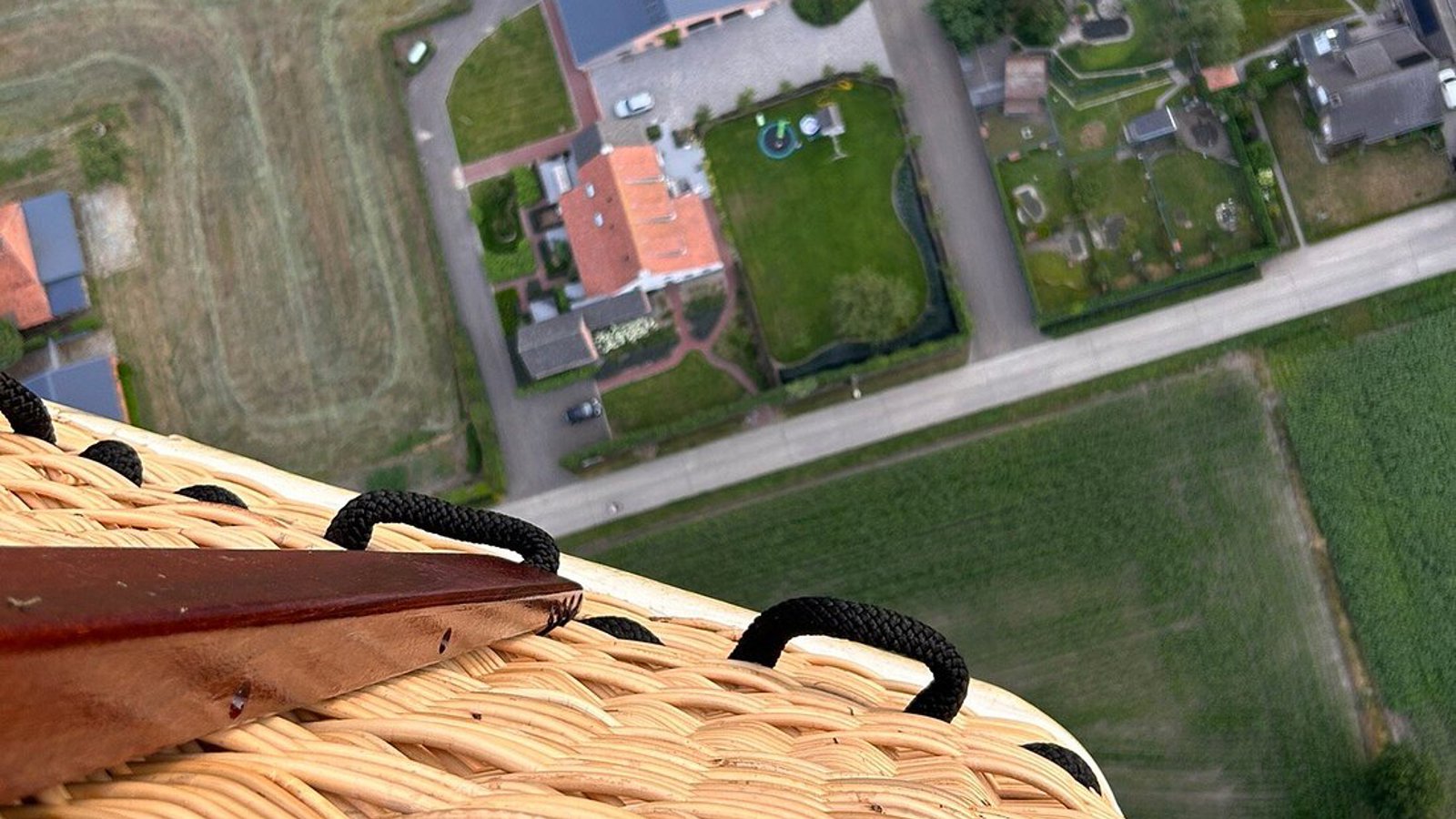 Uitzicht vanuit luchtballon in Mechelen